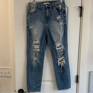 Willow & Root | Distressed Mom Fit Jeans | Size: 29